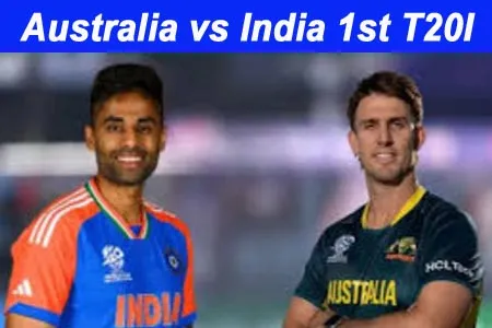Australia vs India 1st T20I: बारिश के कारण मैच रद्द भारत की शानदार शुरुआत Australia vs India 1st T20I